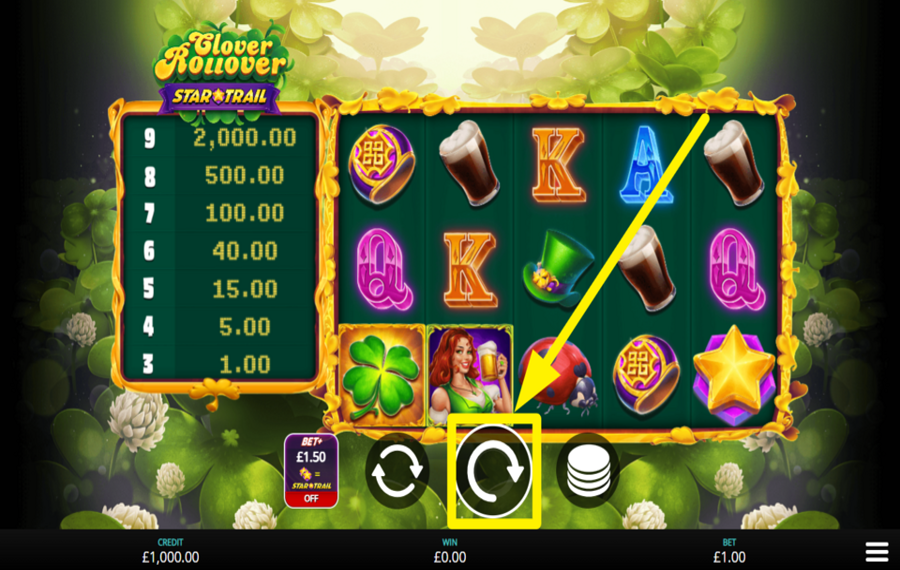 Clover Rollover StarTrail ИГРАЙТЕ В ИГРУ.