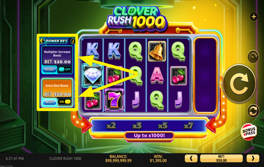 Clover Rush 1000 УВЕЛИЧЬТЕ СВОЮ СТАВКУ.