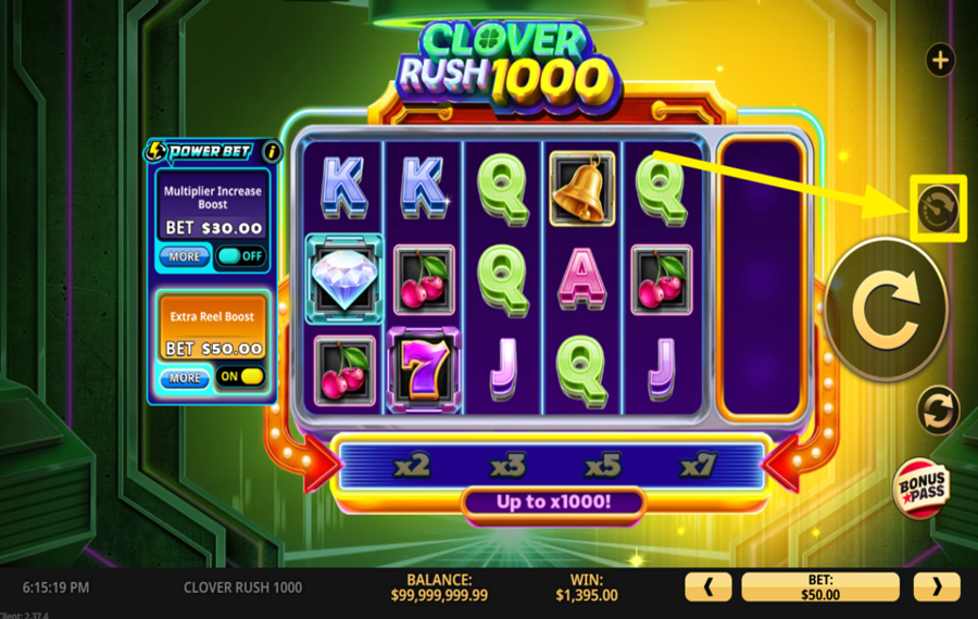 Clover Rush 1000 УВЕЛИЧЬТЕ СКОРОСТЬ.