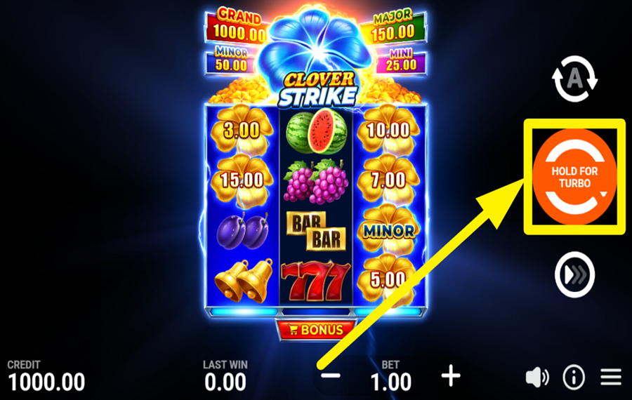 Clover Strike Hold and Win GIRA LOS CARRETES.