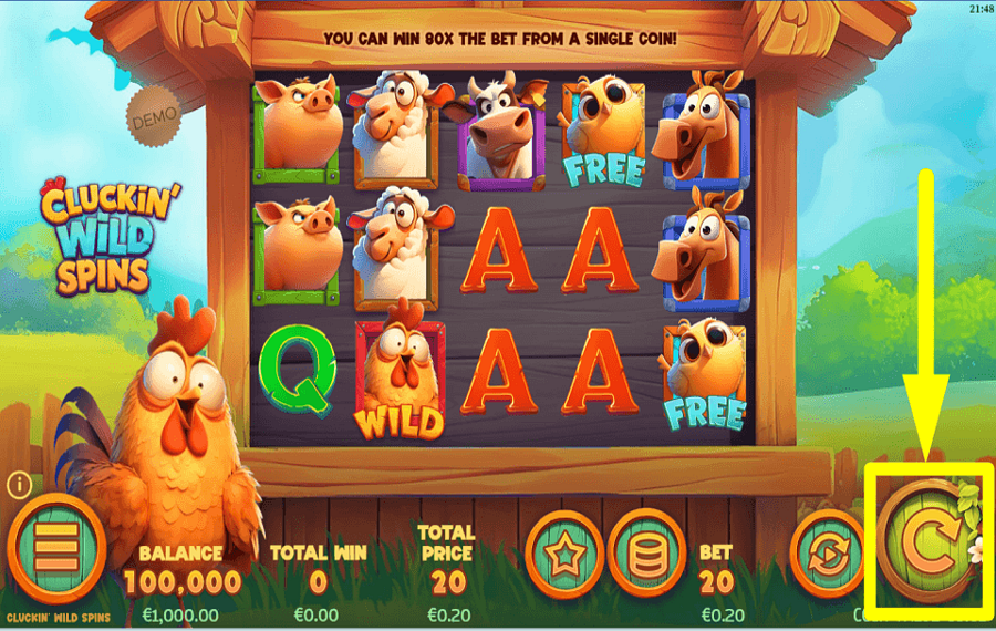 Cluckin Wild Spins НАЧНИТЕ ИГРАТЬ В АЗАРТНЫЕ ИГРЫ.