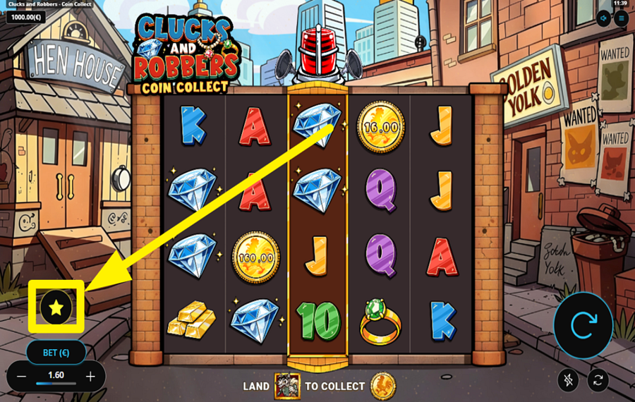 Clucks and Robbers Coin Collect AJOUTEZ AU PLAISIR!