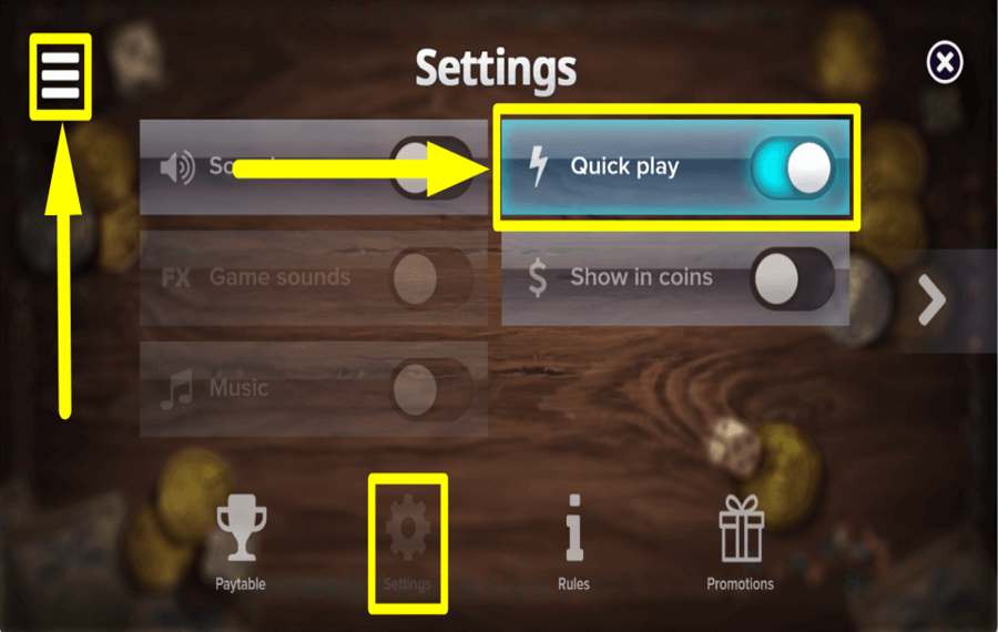 Cluster Kingdom KONTROLLIEREN SIE DIE SPIELGESCHWINDIGKEIT.