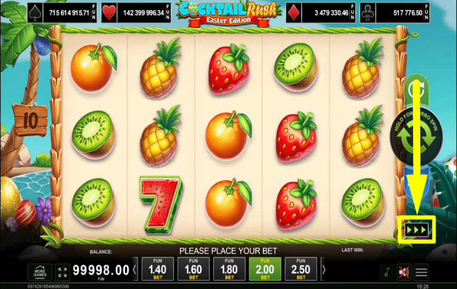 Cocktail Rush Easter Edition STEP UP THE PACE.