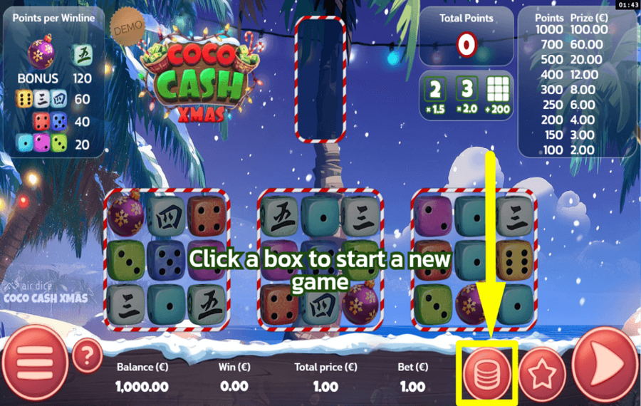 Coco Cash Xmas SCEGLI LA TUA SCOMMESSA.