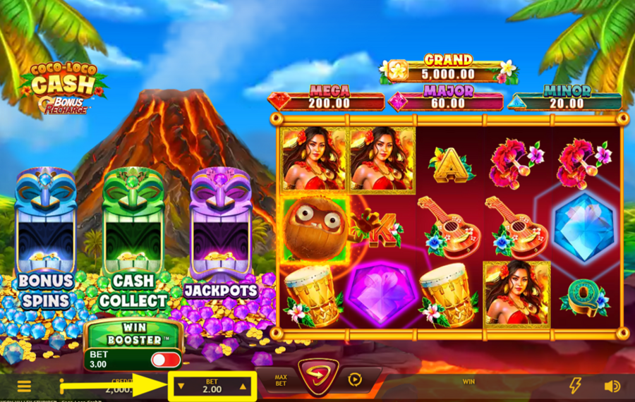 Coco Loco Cash MODIFICA TU APUESTA.