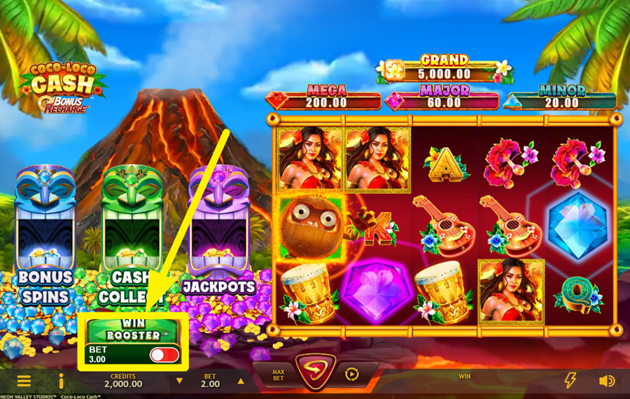 Coco Loco Cash Bonus Recharge GEWINN-BOOSTER AKTIVIEREN.