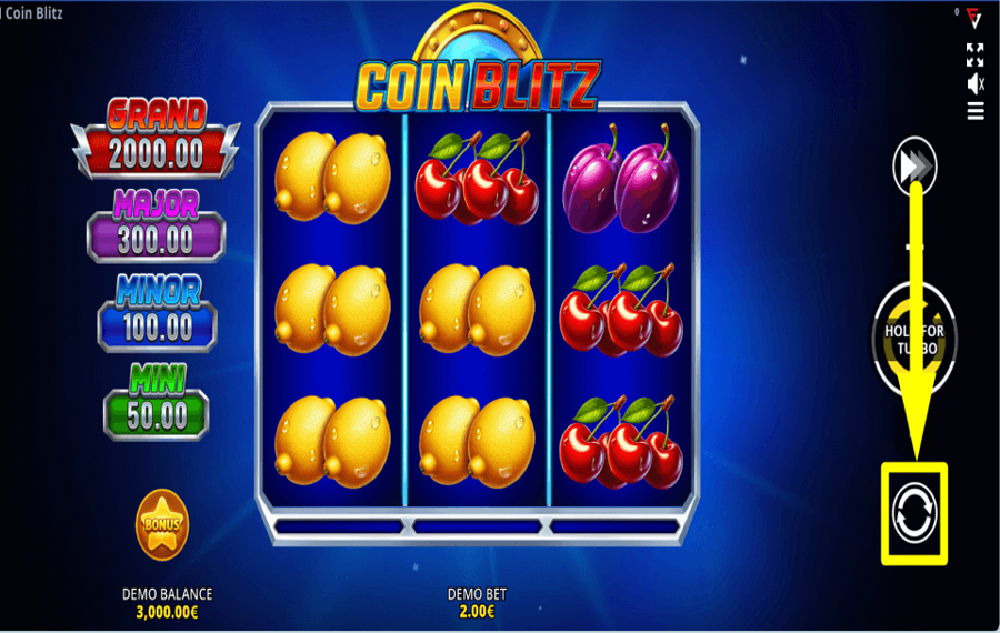 Coin Blitz 3x3 Running Wins CHOISISSEZ LA LECTURE AUTOMATIQUE.