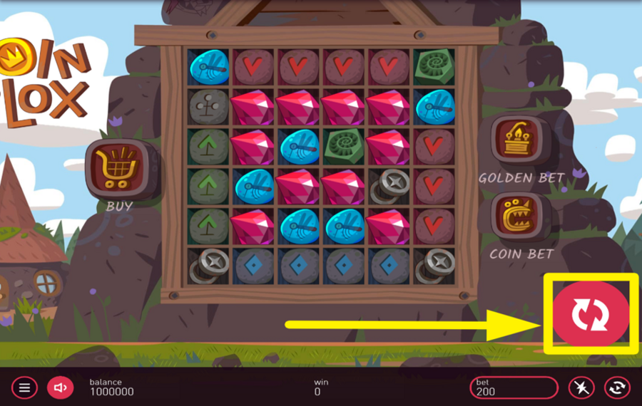 Coin Blox SPIN THE REELS.