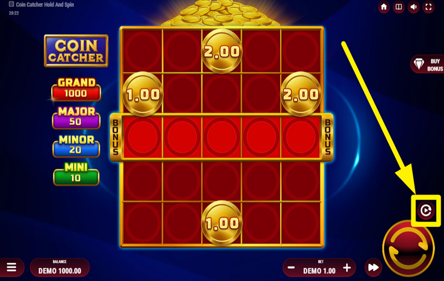 Coin Catcher АКТИВИРУЙТЕ АВТОМАТИЧЕСКИЙ ОТЖИМ.