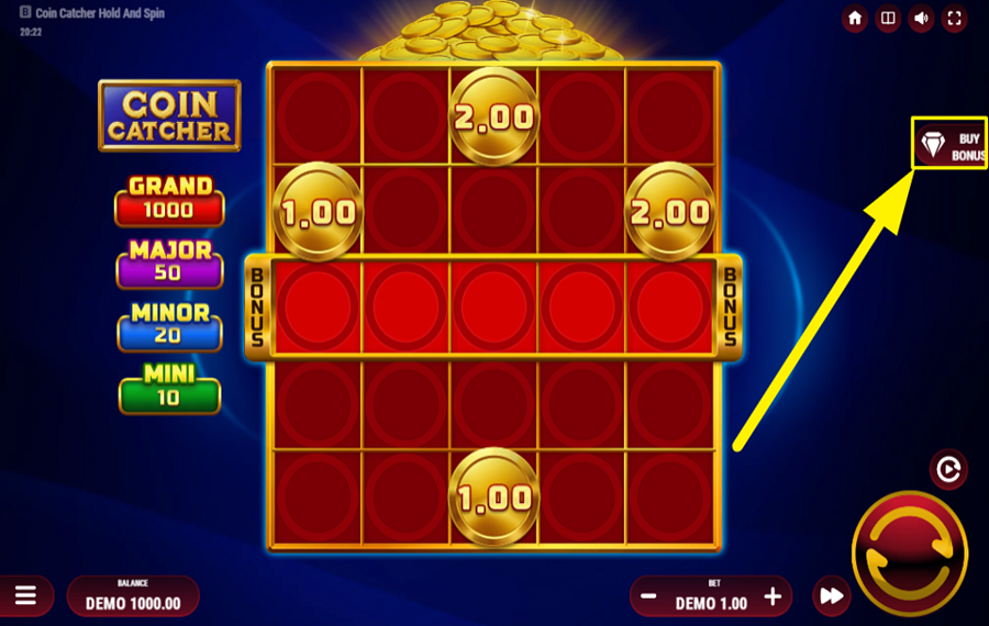 Coin Catcher КУПИТЬ БЕСПЛАТНЫЕ ВРАЩЕНИЯ.