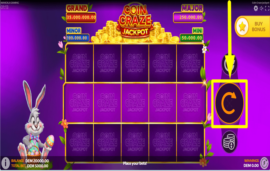 Coin Craze Jackpot FAITES UN TOUR.