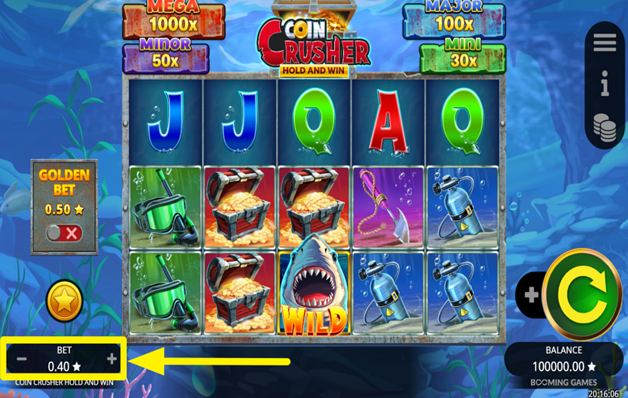 Coin Crusher FAITES VOTRE PARI.