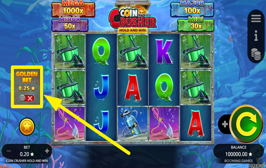 Coin Crusher ACTIVEZ GOLDEN BET.