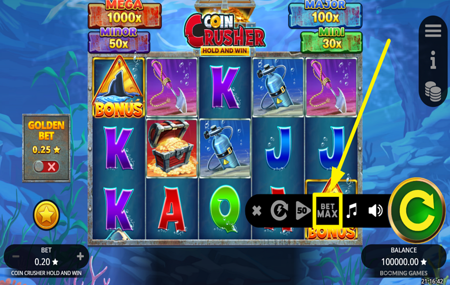 Coin Crusher ACTIVEZ LE NIVEAU DE PARI ULTIME.