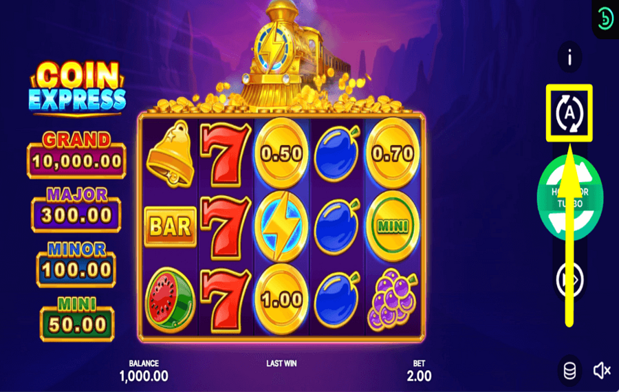 Coin Express Hold and Win TOURNER AUTOMATIQUEMENT.