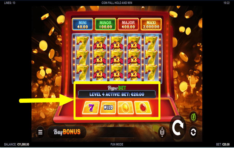 Coin Fall Hold and Win ПОВЫСЬТЕ СТАВКИ.