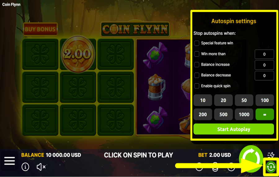 Coin Flynn SPIN AUTOMATICALLY