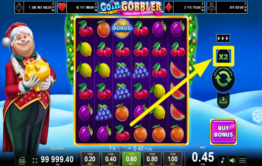 Coin Gobbler Christmas Edition TAKE THE RISK!
