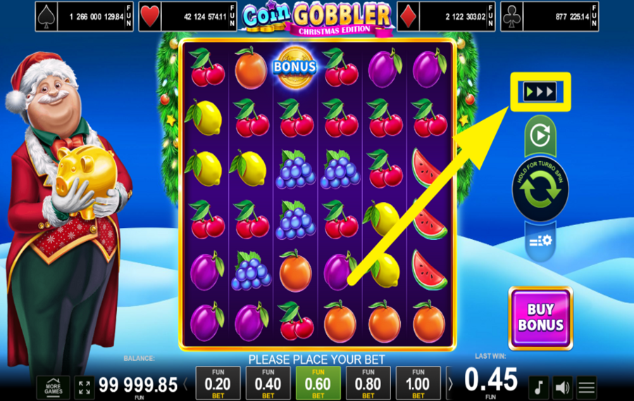 Coin Gobbler Christmas Edition QUICKEN THE GAME!
