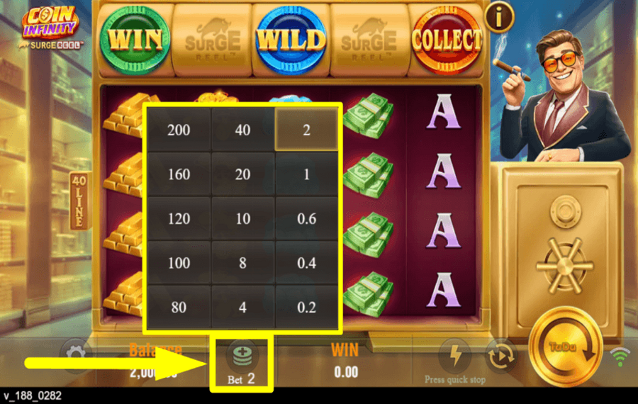 Coin infinity Surge Reel ВЫБЕРИТЕ СТАВКУ.