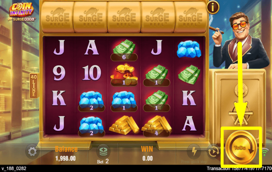 Coin infinity Surge Reel ВРАЩАЙТЕ БАРАБАНОВЫ.
