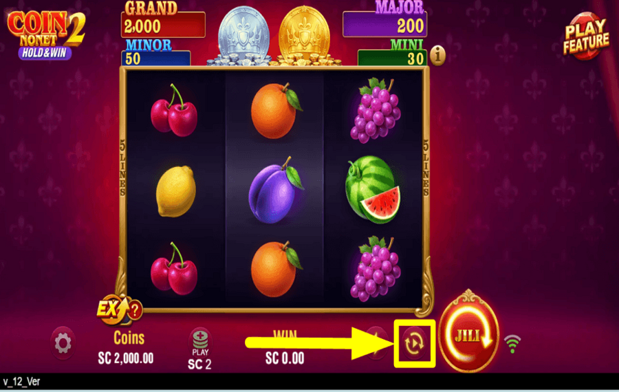 Coin Nonet 2 Hold and Win SPIN AUTOMATICALLY.