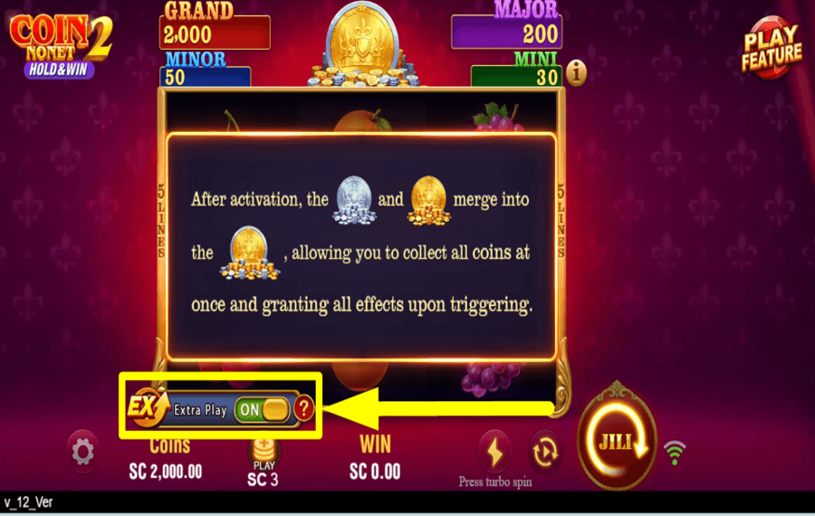 Coin Nonet 2 Hold and Win SEIZE YOUR CHANCE.