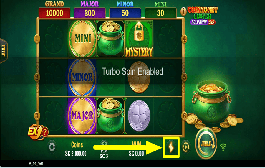 Coin Nonet Clover 5x3 Hold and Win ACELERA EL RITMO.