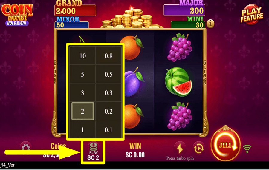 Coin Nonet Hold and Win FIJA LA ESTACA.