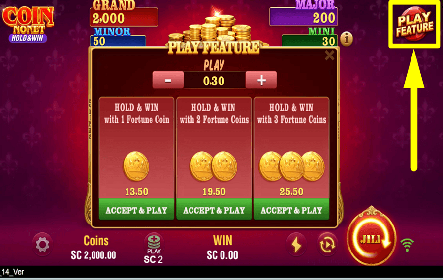 Coin Nonet Hold and Win COMPRA BONIFICACIONES.