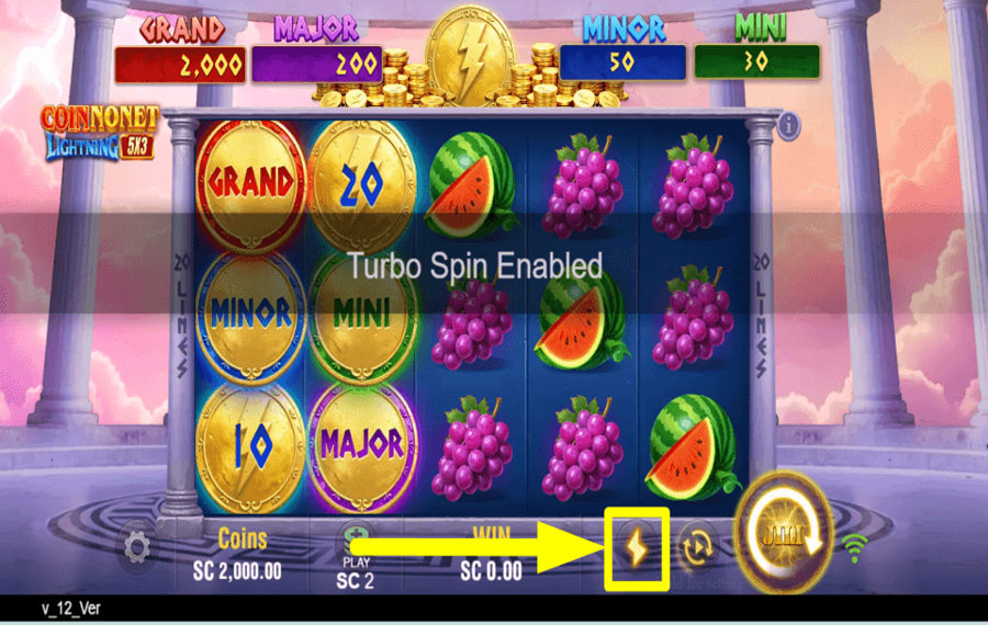 Coin Nonet Lightning PICK UP THE PACE.