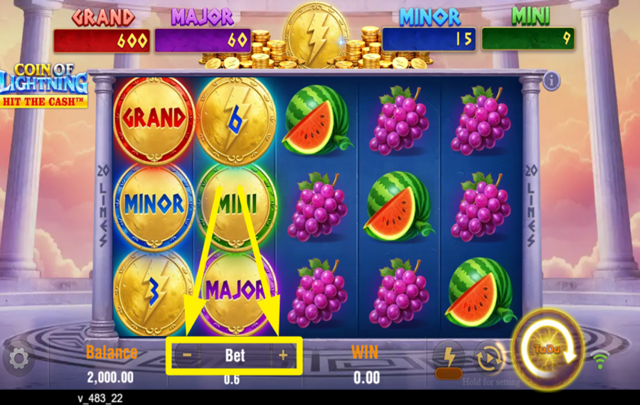 Coin of Lightning SPECIFICA LA TUA SCOMMESSA.