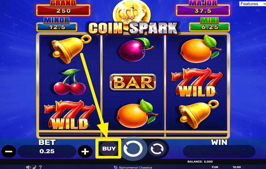 Coin Spark Hold and Hit 3x3 RENDEZ-LE INTÉRESSANT!