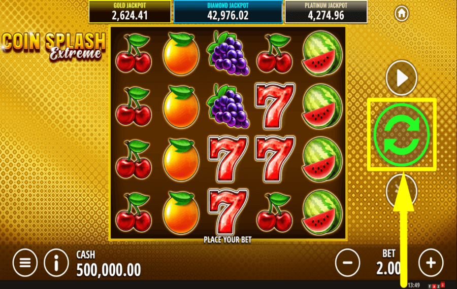 Coin Splash Extreme COMMIT TO THE WAGER.