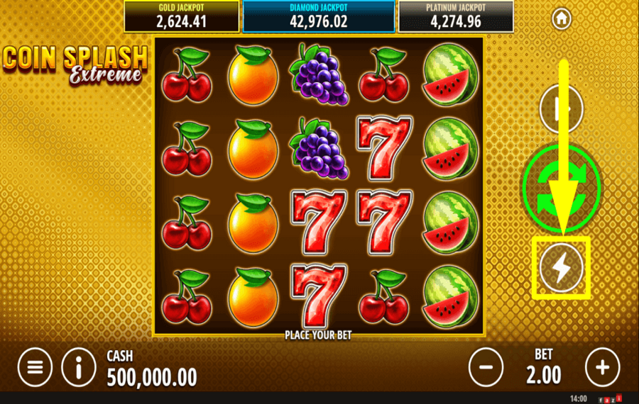 Coin Splash Extreme CHANGE THE PACE.