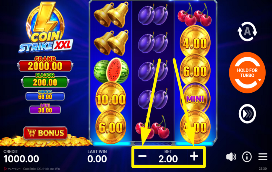 Coin Strike XXL Hold and Win DÉTERMINEZ VOTRE MISE.
