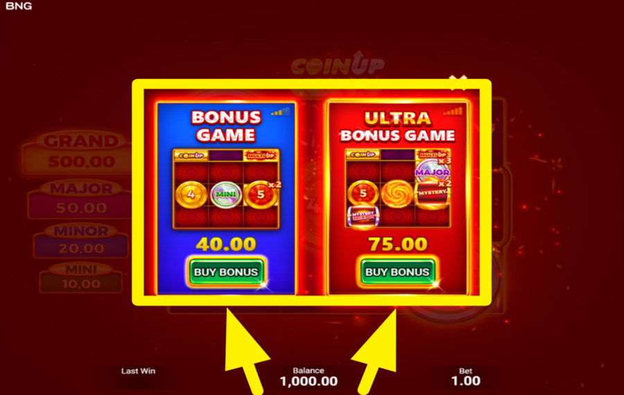 Coin UP Hot Fire UNLOCK BONUS FEATURE.