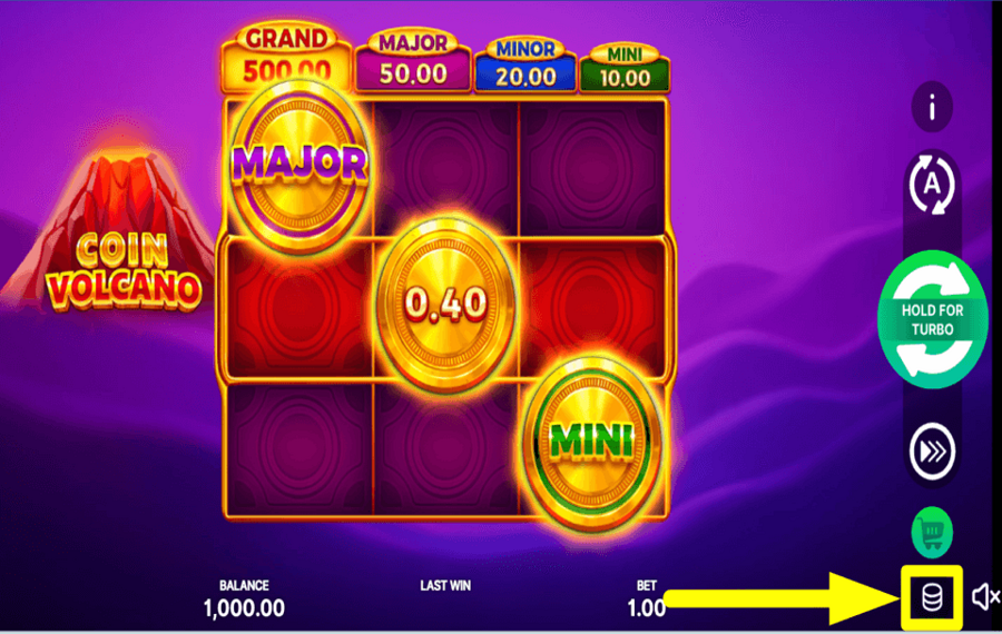 Coin Volcano 2 Hold and Win FAITES VOTRE PARI.