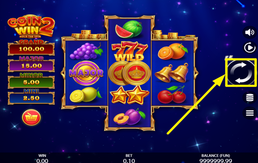 Coin Win 2 Hold the Spin ENTER THE ACTION!