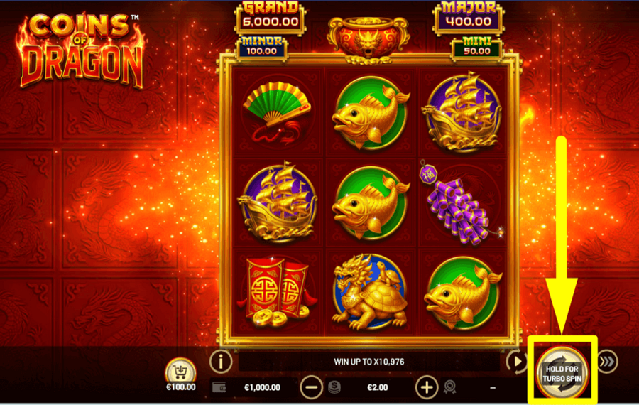 Coins of Dragon Hold and Win CHASE THE PRIZE.