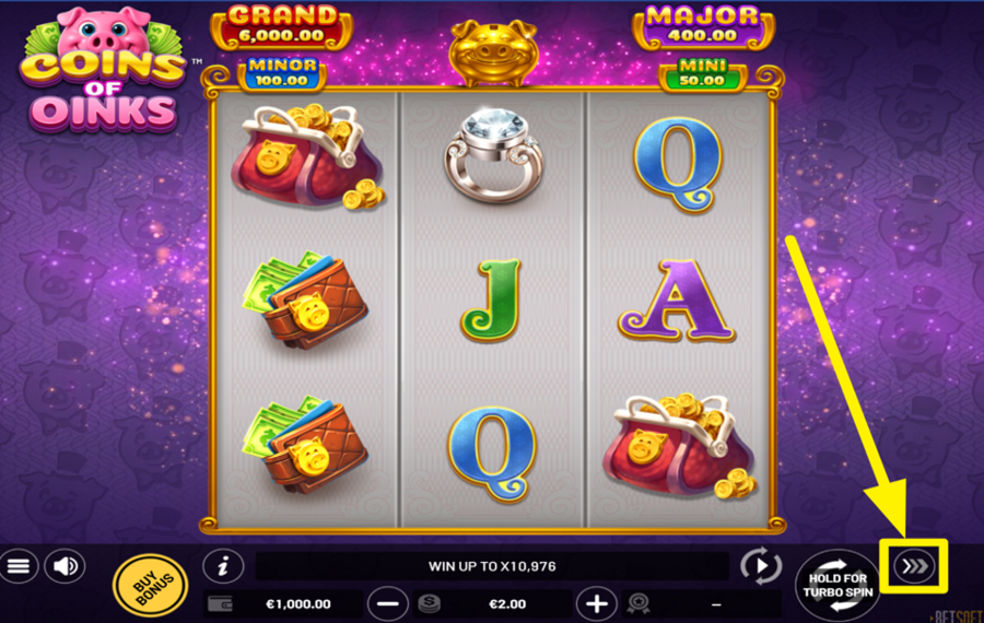 Coins of Oinks SCATENA LA POTENZA DEL TURBO.