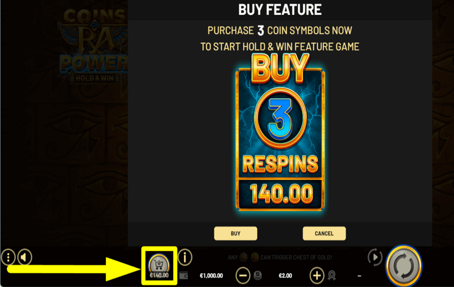 Coins of Ra Power Hold and Win RICHIEDI IL BONUS.