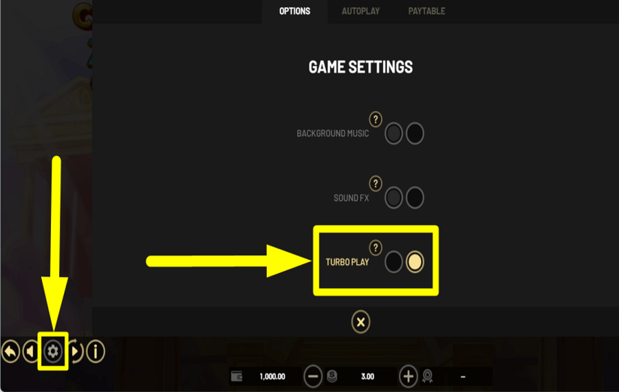 Coins of Zeus Hold and Win UTILIZZARE LA MODALITÀ TURBO.