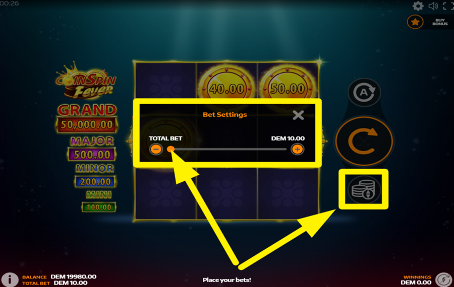 CoinSpin Fever СДЕЛАЙТЕ СТАВКУ.