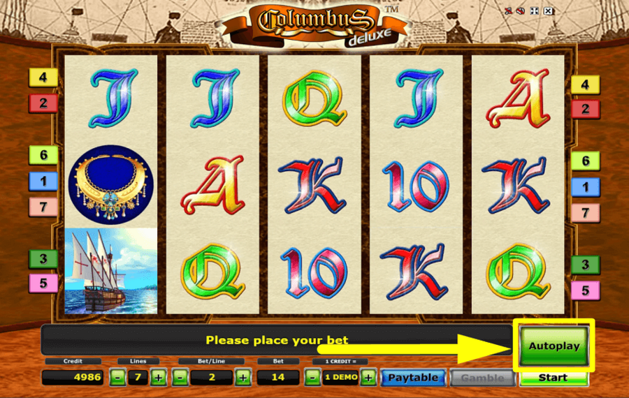 Columbus Deluxe SPIN AUTOMATICALLY.