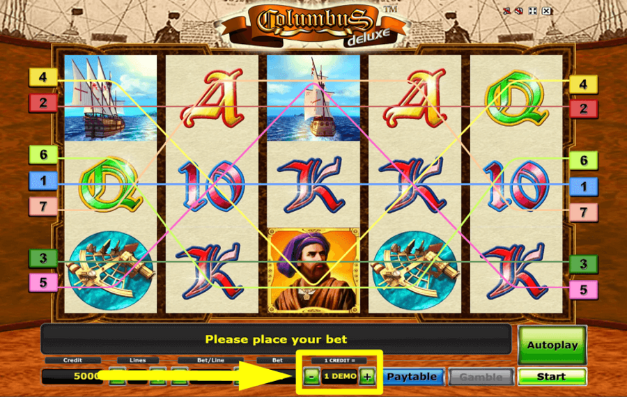 Columbus Deluxe SET THE CREDIT VALUE.