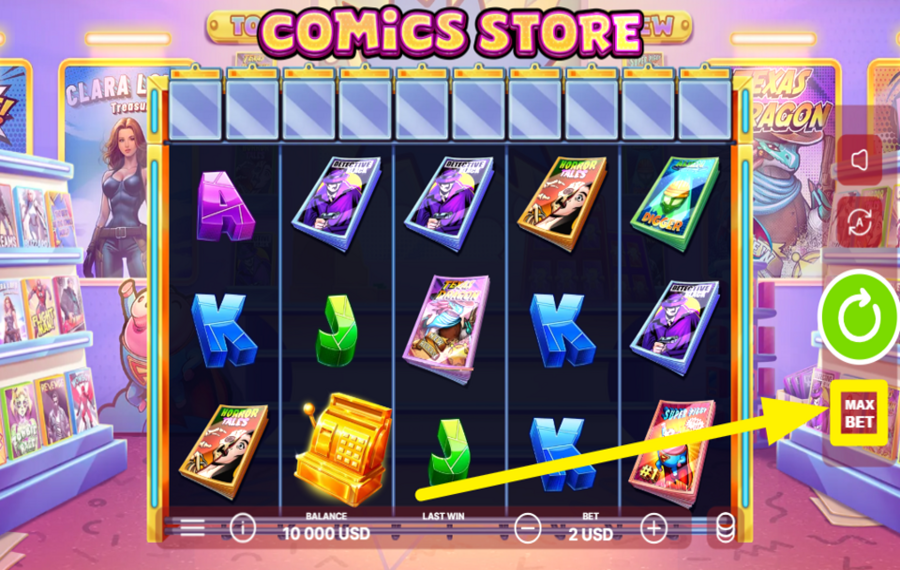 Comics Store TARGET THE MAXIMUM BETTING VALUE.