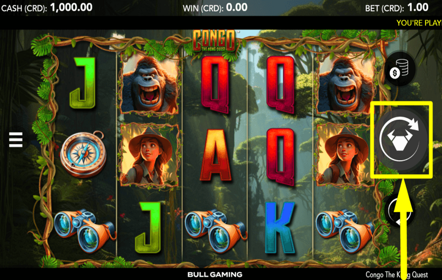 Congo The Kong Quest SPIN TO WIN.