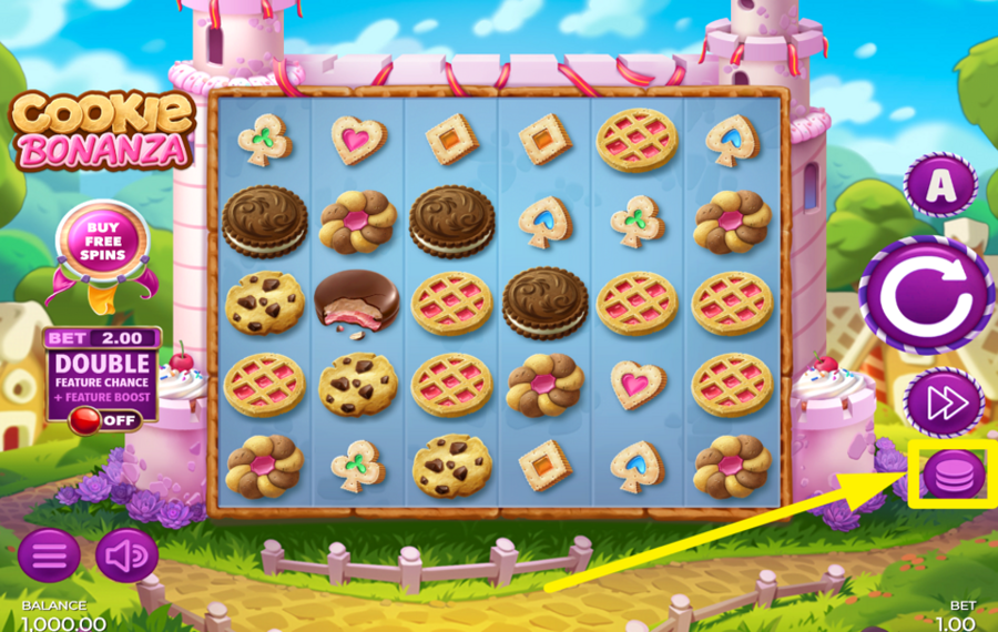 Cookie Bonanza SPECIFY YOUR WAGER.